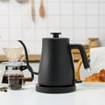 thumbnail image 2 of Electric Gooseneck Kettle Coffee Tea Kettle With 1500W Fast Heating Element Gooseneck Spout Anti Slip Base Stainless Steel Hot Water Boiler Heater Black mechanical model (220V) 1L, 2 of 5