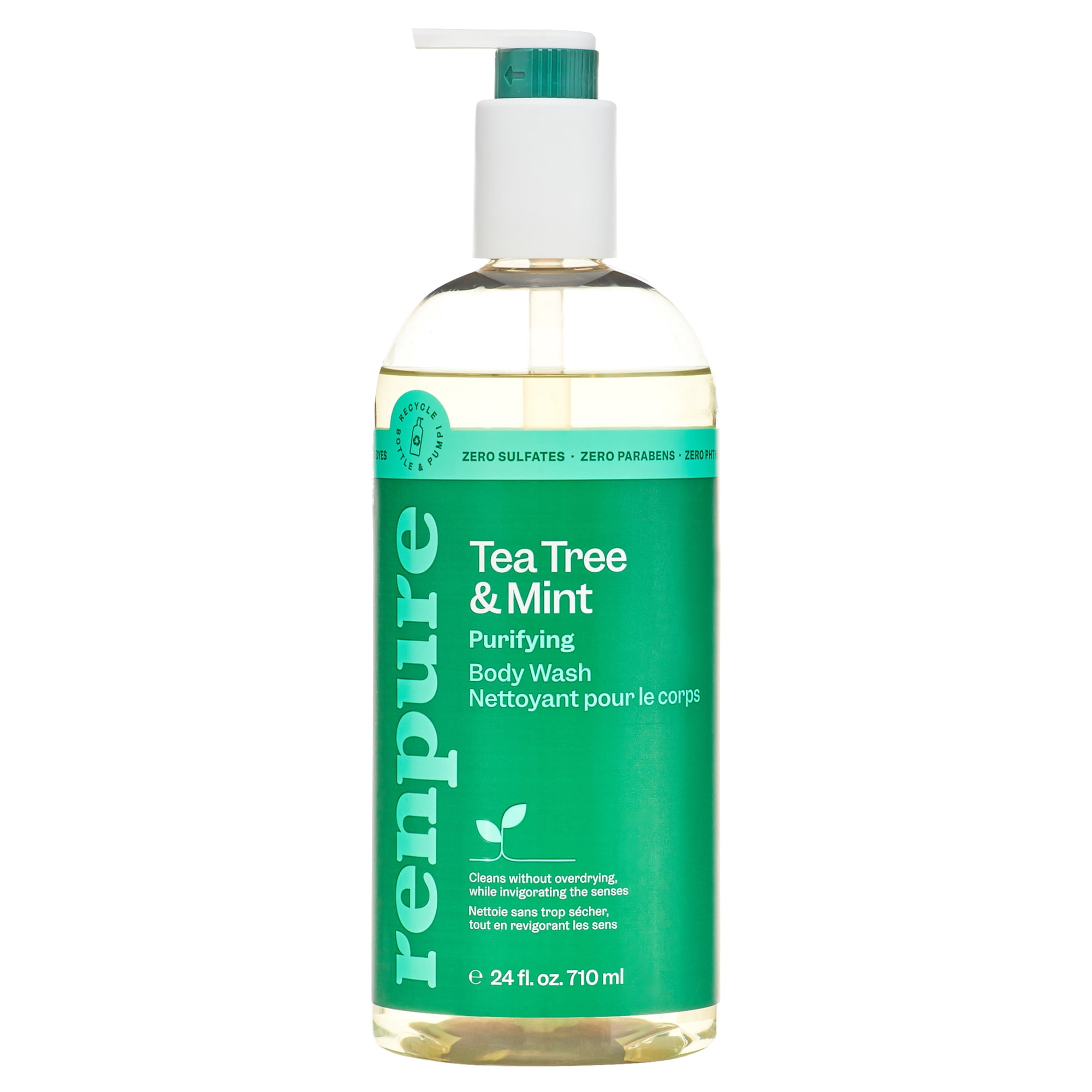 Renpure Tea Tree & Mint Purifying Body Wash for All Skin Types, 24 fl oz