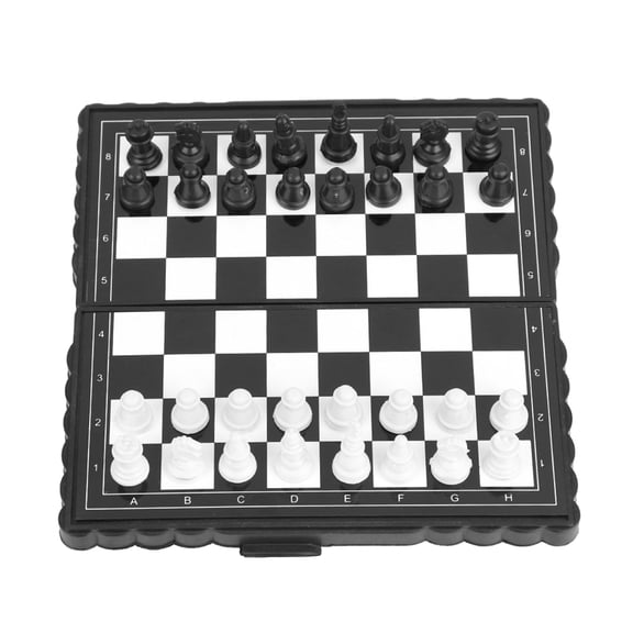 Juego De Ajedrez Magnético Plegable, Tablero De Plástico Resistente Y Ligero, Perfecto Para Actividades En Familia Y Viajes.