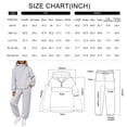 thumbnail image 2 of SUNBS 2 Piece Outfit for Women Lounge Sets Hooded Half-Zip Sweatshirt Jogger Sweatpants Workout Sweatsuit, 2 of 9