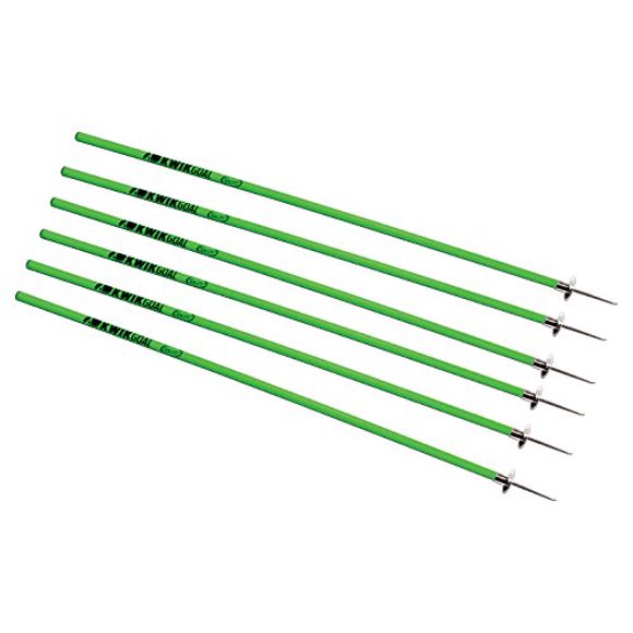 Kwik Goal Coaching Sticks (6 Set), Hi-Vis Green