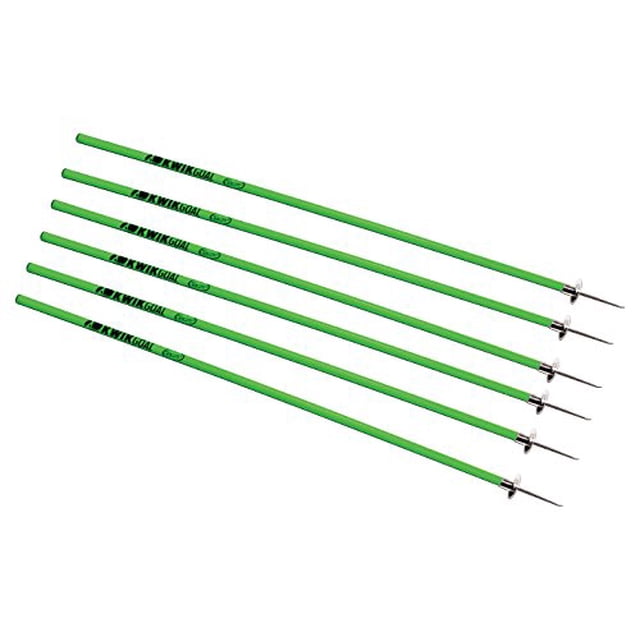 Kwik Goal Coaching Sticks (6 Set), Hi-Vis Green