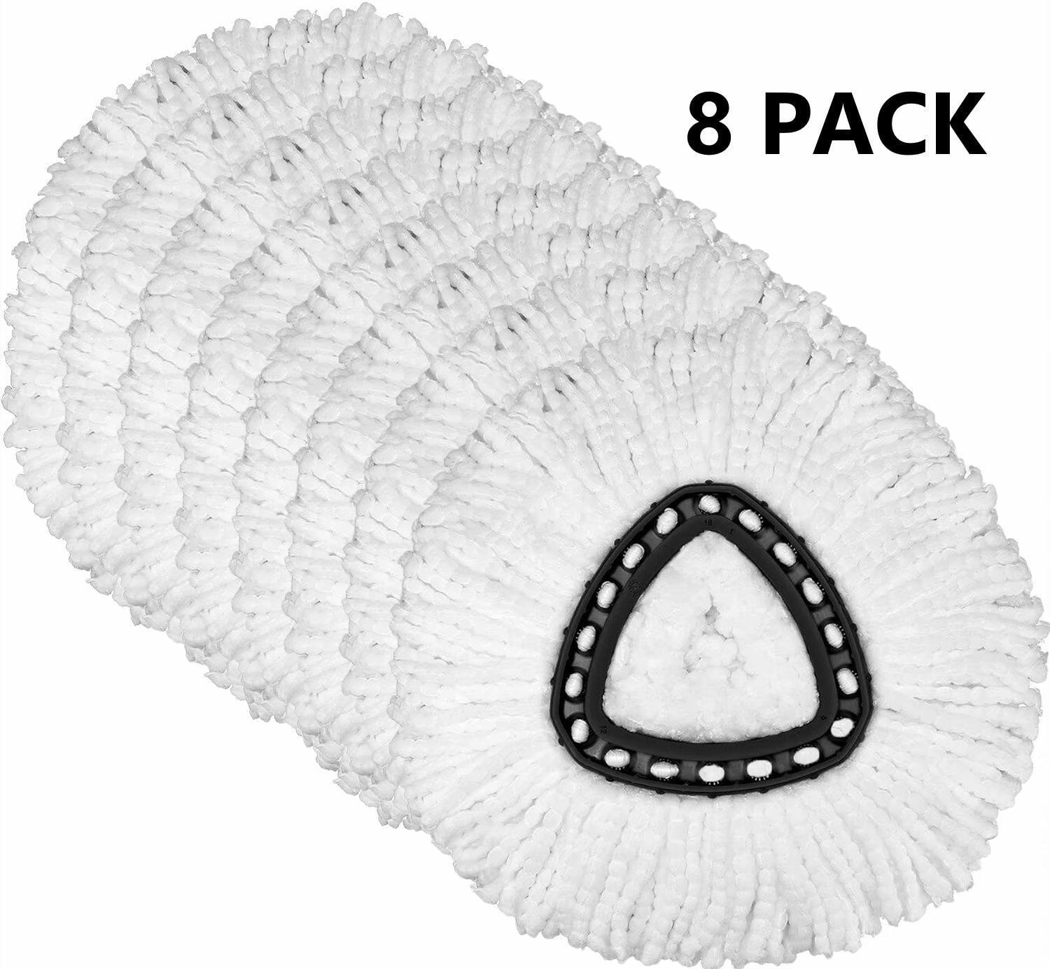 Microfiber Mop Head for O-Cedar Clean Pad Spin Mop Refill for O-Cedar EasyWring Mop Easy Cleaning Mop Head Replacement - 8 Pack