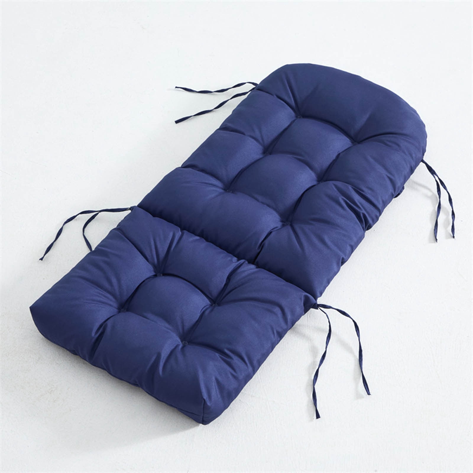 yulier Rocking Chair Cushion, Outdoor High Back Chair Cushion with Ties, Indoor Seat/Back Chair Cushion, Thickened Tufted Chair Pad Replacement Cushion, Patio Furniture Cushion, 19.69" x 43.3"