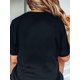 thumbnail image 2 of Camiseta deportiva de manga corta con estampado de lazo a cuadros blancos y negros - Camiseta informal de cuello redondo para mujer, de elasticidad media, para todas las estaciones. Para adultos, hom, 2 of 6