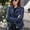 Blue, variant on ATIXEL Women Cool Faux Leather Jacket Long Sleeve Zipper Fitted Coat Fall Short Jacket