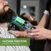 Vacuum Beard Trimmer for Men with , Trimmer for Mustache, Sideburns, Facial Hair