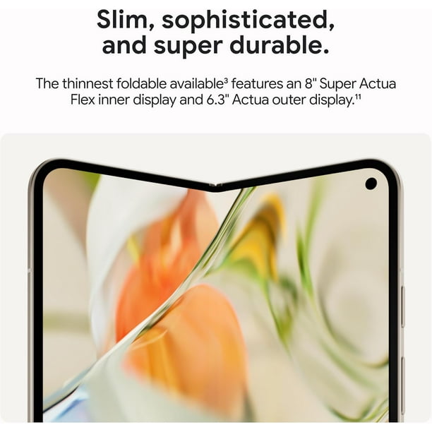 Google Pixel 9 Pro Fold 256GB+16GB RAM | 8.0” Foldable LTPO OLED