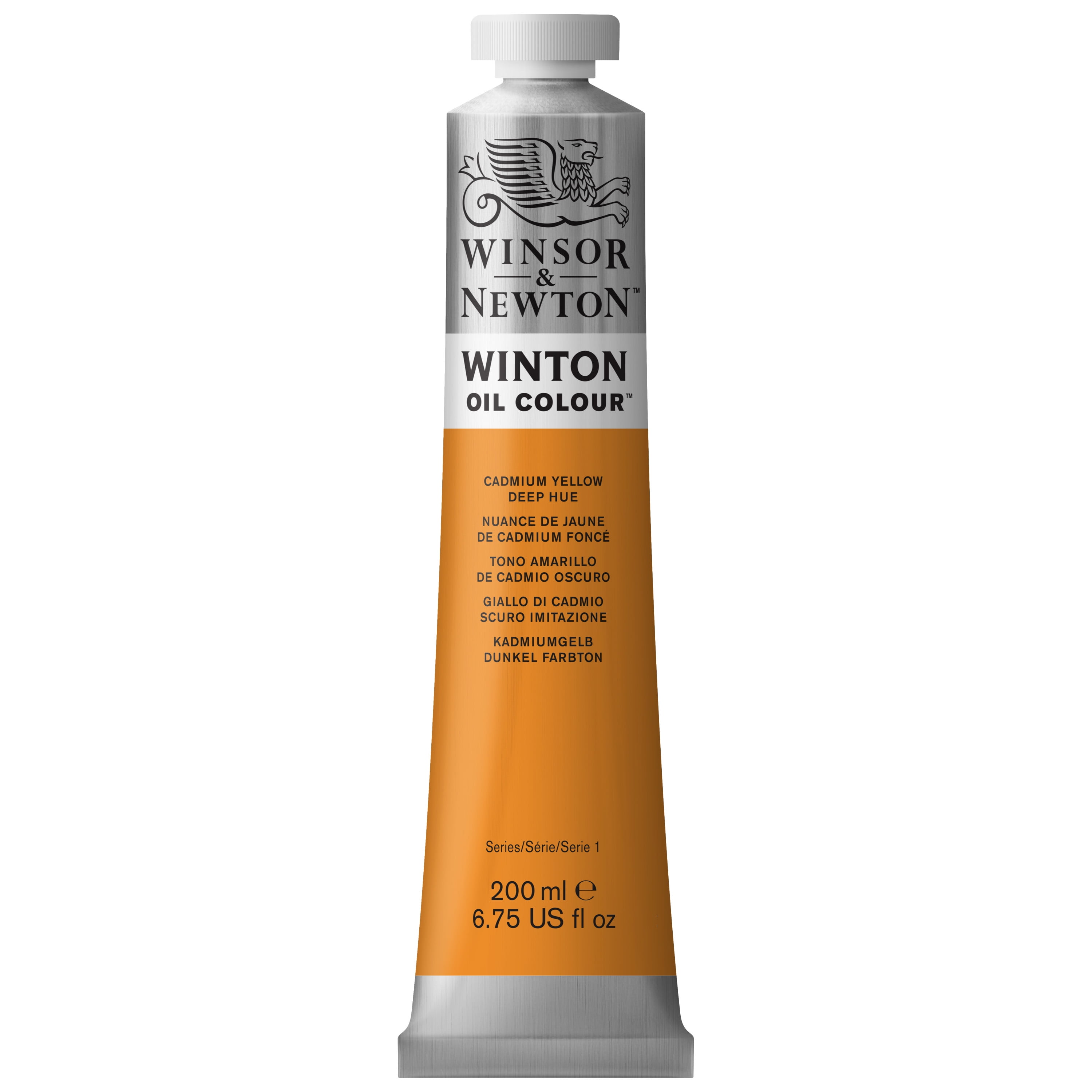 Winsor & Newton Winton Oil Color, 200ml, Cadmium Yellow Deep Hue