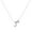 Silver J, variant on Joernso Couple Necklace Letter Shape Unisex Alloy Stainless Men Pendant for Gift
