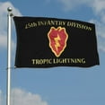 thumbnail image 3 of 25th Infantry Division Flag 3x5Feet Military Banner with 2 Brass Grommets, 3 of 5