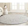 thumbnail image 2 of Safavieh Cambridge Collection CAM133A Handmade Moroccan Geometric Light Blue and Ivory Premium Wool Round Area Rug (6' Diameter), 2 of 2