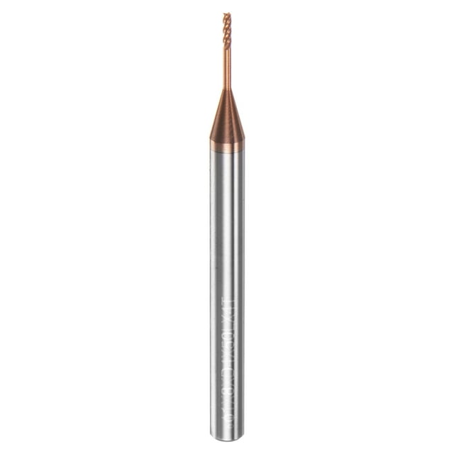 Cuadrado Nariz Extremo Molino 4mm Vástago 1mm x 8mm AlTiSin Recubierto Sólido Carburo 4 Flautas Extra Larga Fresado para Inoxidable Acero Aleación Endurecido Acero