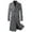 Grey, variant on Fgnfyis Winter Coats for Men Autumn Winter Long Woolen Overcoat Solid Color Knee Length Windbreaker for Men Mens Jacket Navy L