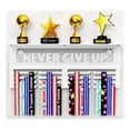 thumbnail image 4 of White Medal Hanger Display with Shelf - Metal Award Rack Trophy Shelf, 4 of 5