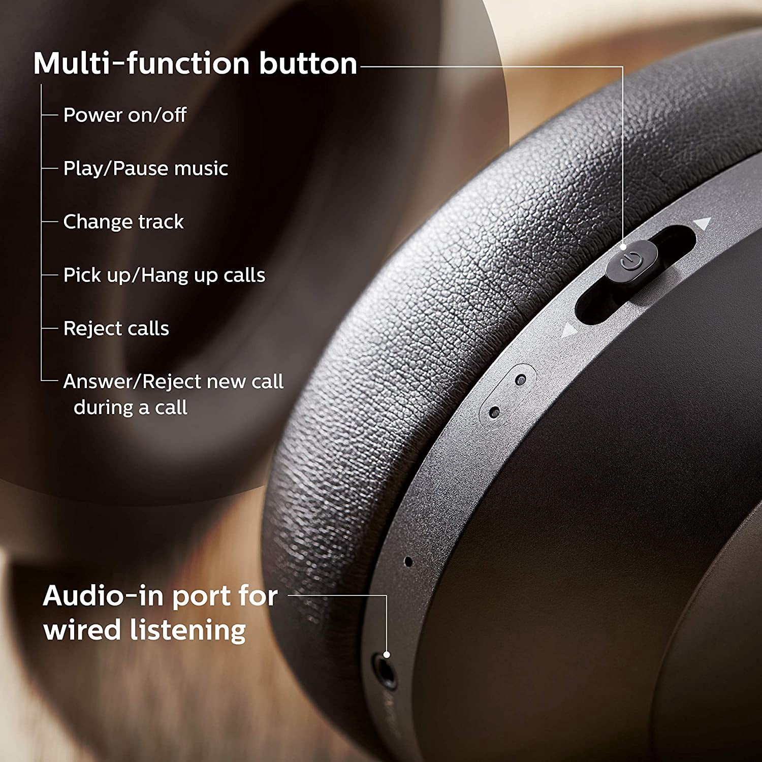 Philips Performance PH802 Wireless Bluetooth Over-Ear Headphones Noise  Isolation Stereo with Hi-Res Audio, up to 30 | Walmart Canada