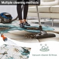 thumbnail image 5 of Teal Tulip Butterfly Outdoor Rug for Patio/Deck/Porch, Non-Slip Large Area Rug 6 x 9 Ft, Beige Turquoise Floral Grey Wooden Indoor Outdoor Rugs Washable Area Rugs, Camping Rug Carpet Runner, 5 of 8