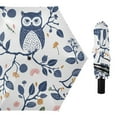 thumbnail image 4 of ALAZA Owl on Branch UPF 50+ Compact Folding Umbrella for Rain Travel Umbrella Packable, 4 of 8