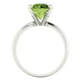 thumbnail image 4 of 2.5 ct Round Cut Natural Peridot Solitaire Engagement Ring for Women in 18K White Gold, 4 of 5