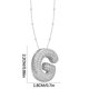 thumbnail image 3 of Collar Colgante de Oro Collar de Carta Incrustado con Collar de Cobre Hueco, Collar Colgante de Diamante de Carta Collar de Carta de Oro, 3 of 3