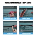 thumbnail image 6 of for Honda Civic 11th 2022 Rear Tailgate Lid Cover Upper Trim Door Trunk Strips Protector Frame Exterior Decoration Black, 6 of 7