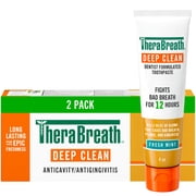 TheraBreath Deep Clean Toothpaste & Mouthwash Bundle, 2 Pack Toothpaste + 2 Pack Mouthwash