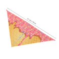 thumbnail image 3 of Goofa Pink Ice Cream Printing Dog Bandana ,Cat Scarf Adjustable Bib Handkerchief Accessories for Dogs Cats,Pet scarf,Pet fashion, 3 of 6