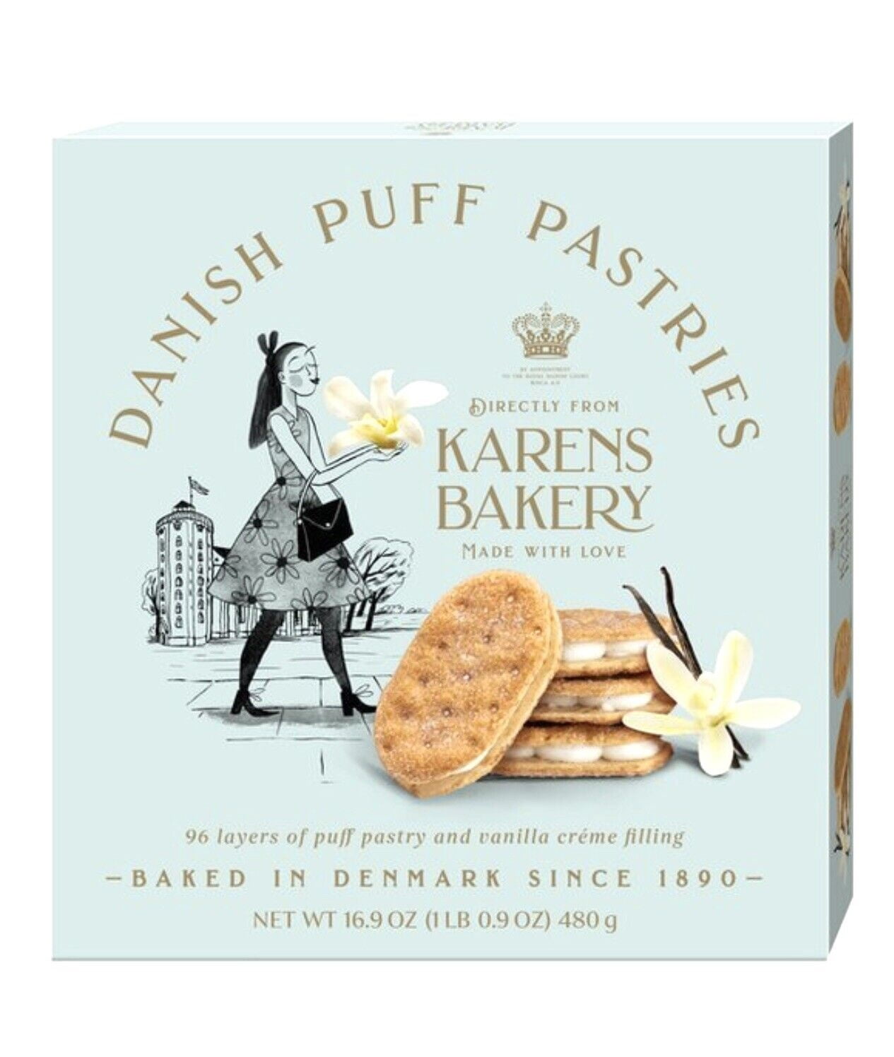 Karens Bakery Danish Puff Pastries, 16.9 Ounce Gift Box