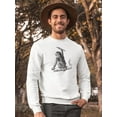 thumbnail image 2 of Macaque Monkey Sweatshirt Men -Image by Shutterstock, Male 4X-Large, 2 of 4