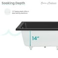 thumbnail image 4 of Voltaire 48" x 32" Reversible Drain Drop-In Bathtub in Matte Black, 4 of 11