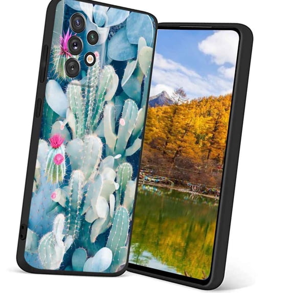 Cactus-jpg Phone Case, Degined for Samsung Galaxy A72 5G Case Men Women, Flexible Silicone Shockproof Case for Samsung Galaxy A72 5G