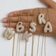 thumbnail image 1 of Collar con inicial de letra de circonia cúbica brillante para mujer, cadena de caja, colgante de A-Z de burbuja de globo chapado en oro, joyería de regalo, 1 of 5