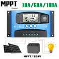 thumbnail image 3 of 30-100A MPPT Solar Panel Regulator Charge Controller 12V/24V Auto Focus Tracking, 3 of 10
