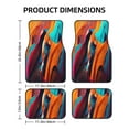 thumbnail image 2 of Gaeub Abstract Fabric Color Waves Print 4 Pieces Car Floor Mats Car,Universal Car Carpet Mats,Fit for SUV, Vans, Sedans,Trucks, 2 of 6