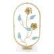 thumbnail image 1 of Adorno de hierro para gabinete ovalado, forma decorativa de flor, soporte de TV moderno y moderno, adorno de hierro para el hogar, rosa, 1 of 10