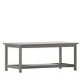 thumbnail image 2 of Merrick Lane All-Weather Poly Resin Wood Two Tiered Adirondack Slatted Coffee Conversation Table in Gray, 2 of 10