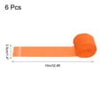 thumbnail image 2 of Uxcell Cintas de Papel Crepé 6 Rollos 196.8 pies para Decoración, Naranja (1.4 in x 32.8 ft/Rollo), 2 of 5