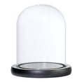 thumbnail image 2 of jifeng Glass Cover Flower Cake LED Light Display Dome Cloche Jar Display Holder - Black Black C, 2 of 9