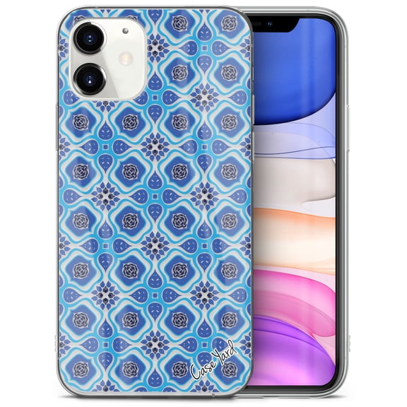 Caseyard TPU Clear Case for iPhone 13 Pro with Moroccan Tile design phone cover