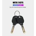 thumbnail image 3 of SHENGXINY Bikes Lock 1200mm Long Bikes Loc Cable Coil Security Bikes Skateboard Lock with 2 Keys Heavy Non-Theft Cable Lock Black on Clearance, 3 of 6