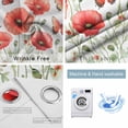 thumbnail image 4 of Red Spring Floral Blackout Curtains for Bedroom/Living Room, Thermal Insulated Kitchen Curtains, Butterfly Botanical Summer Pastoral Grommet Darkening Window Treatment Drapes 52"x63"x2, 4 of 8