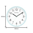 thumbnail image 3 of Titan Contemporary Plastic Wall Clock with Lume Hands, (12.79 inch x 12.79 inch, Blue), 3 of 5