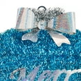 thumbnail image 2 of Holiday Time Turquoise Tinsel Merry Christmas Decoration, 2 of 3