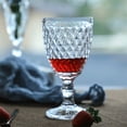 thumbnail image 5 of AOOOWER Wine Glass Colored Goblet Vintage Pattern Embossed Goblets for Party Wedding, 5 of 18