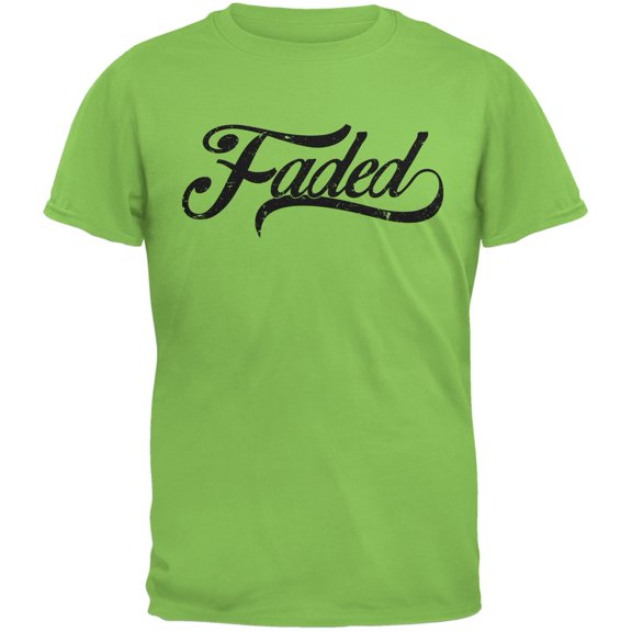 Faded Lime Green Adult T-Shirt - 2X-Large