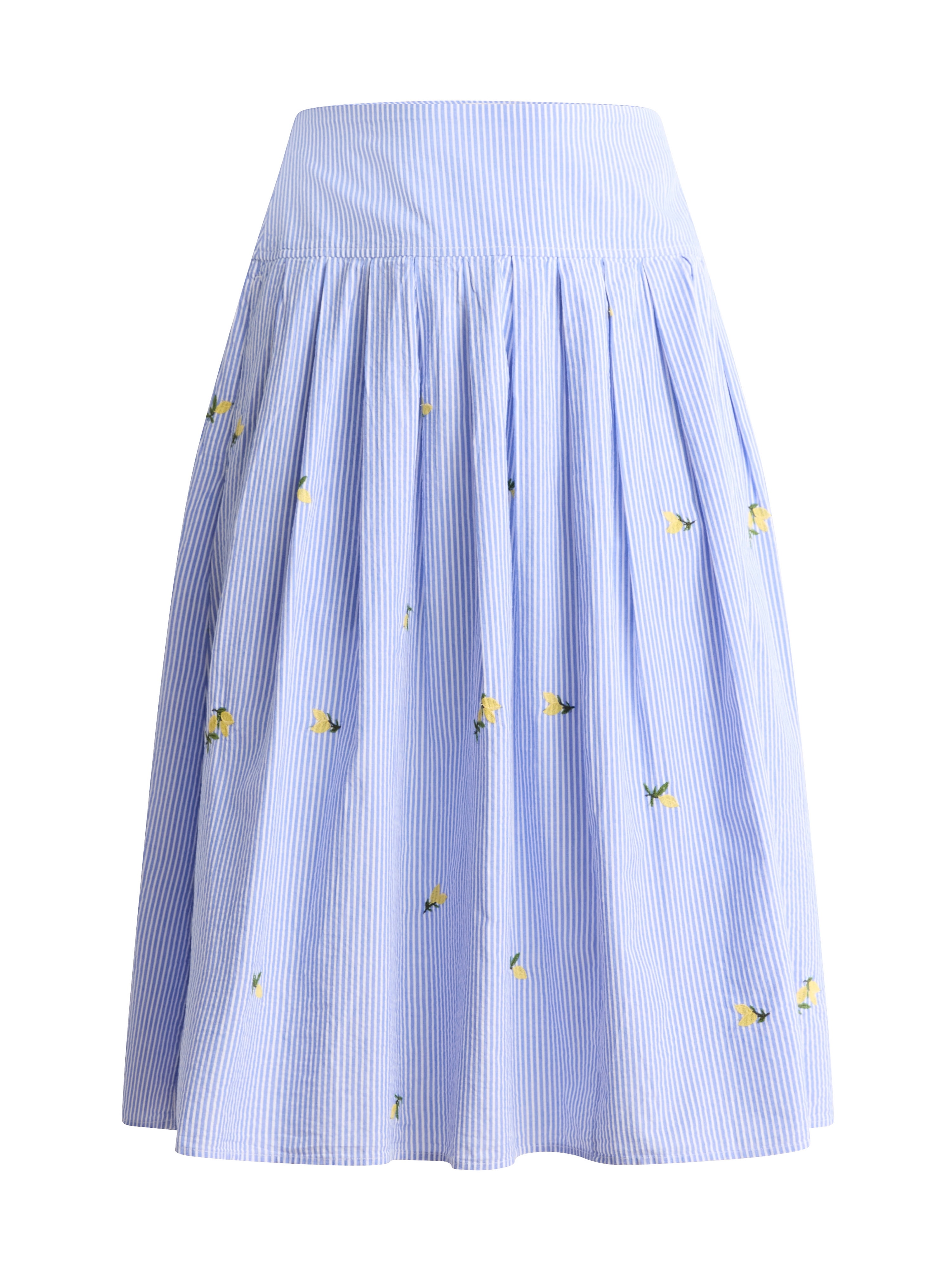 Free Assembly Women's and Women’s Plus Pleated Cotton Maxi Skirt, Sizes 0-28W