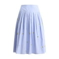 thumbnail image 6 of Free Assembly Women's and Women’s Plus Pleated Cotton Maxi Skirt, Sizes 0-28W, 6 of 6