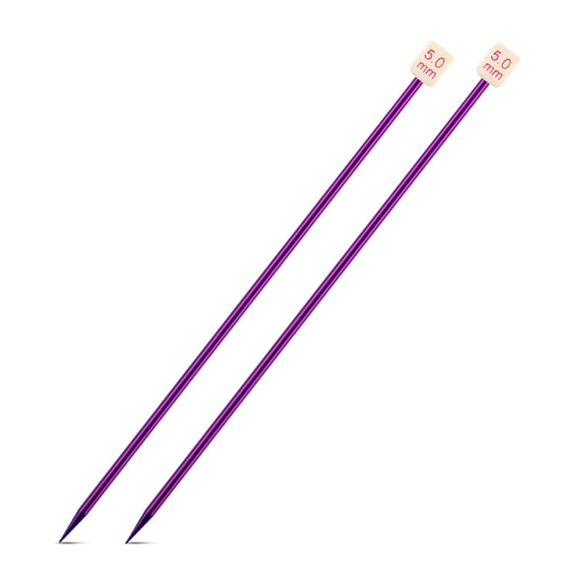 Injueey Agujas de tejer al azar de colores, suéter, de tejer de aluminio portátil, equipo de costura para manualidades DIY, suministros para el Artesanía 5.0 mm Injueey HA011745-07B