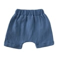 thumbnail image 6 of Hessimy baby-girls And Toddler Girl Short Sleeve Top and Shorts Snug Fit Cotton 2 Piece Pajama Set(Blue,9-12 Months), 6 of 7