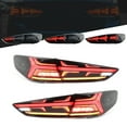 thumbnail image 4 of Brake Lamp Turn Signal Reverse Light Full LED Dynamic Tail Lights Assembly Smoked Lens Fit For  Sonata 9 2018-2019, 4 of 8